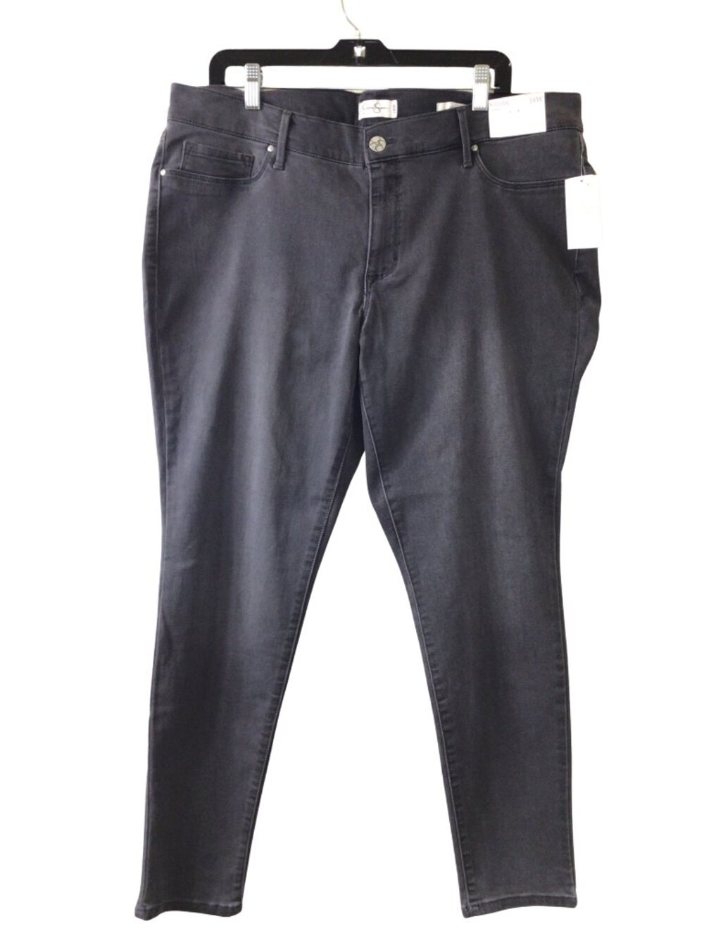 NWT Jessica Simpson Jeans Women’s 18 W Gray Kiss Me Skinny 18W Graceful Grey